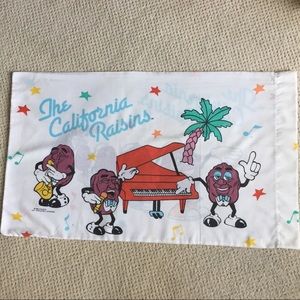 California Raisins vintage pillowcase